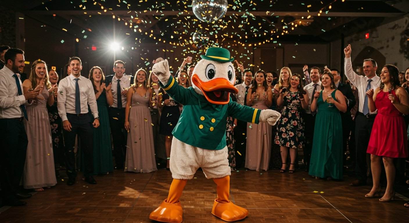 Oregon Ducks Mascot 'The Duck' Available for Weddings at $1500, Announcement Goes Viral