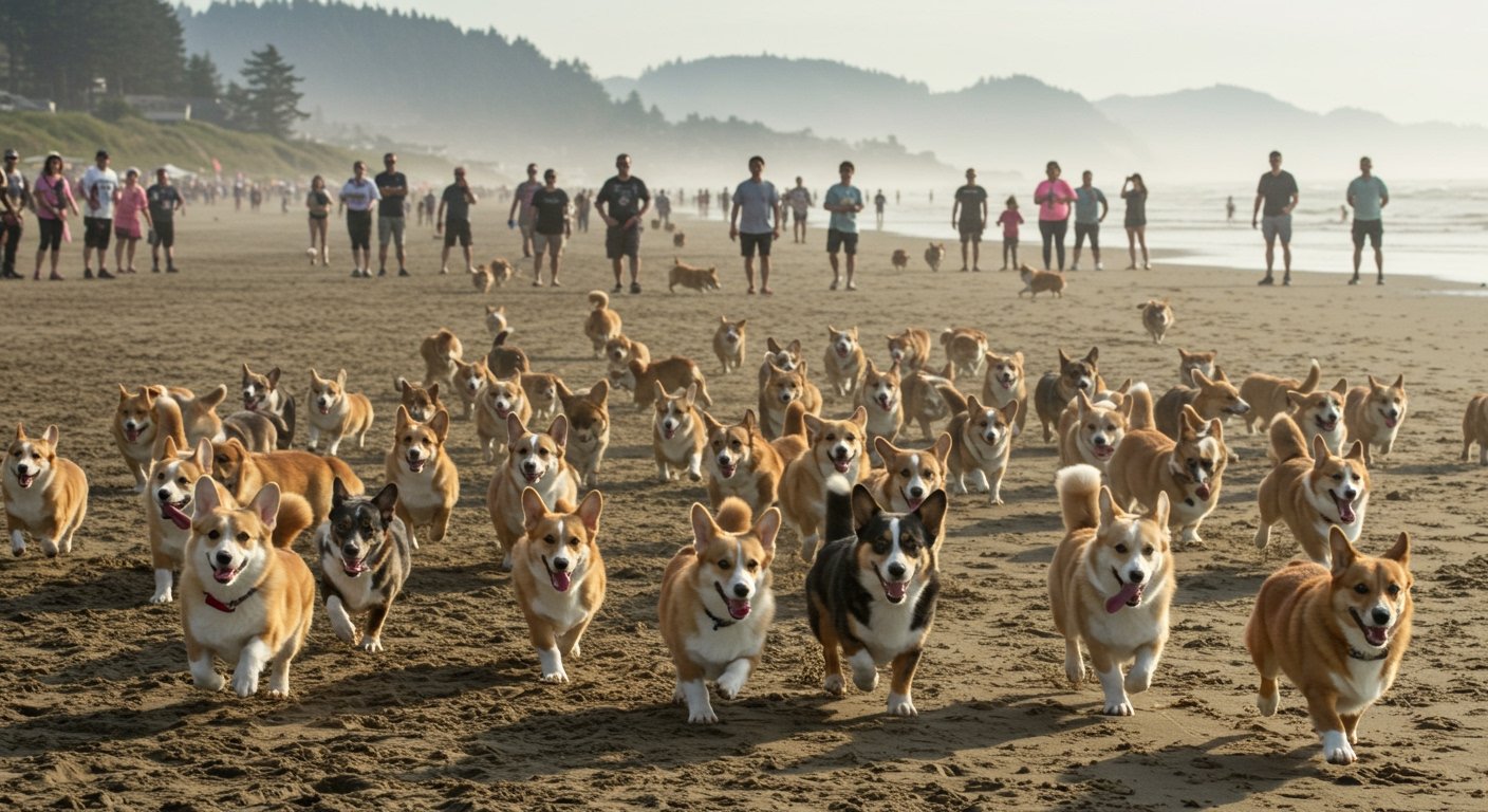 Seaside Welcomes Thousands, Hundreds of Corgis for Record Breaking Annual Beach Takeover Event