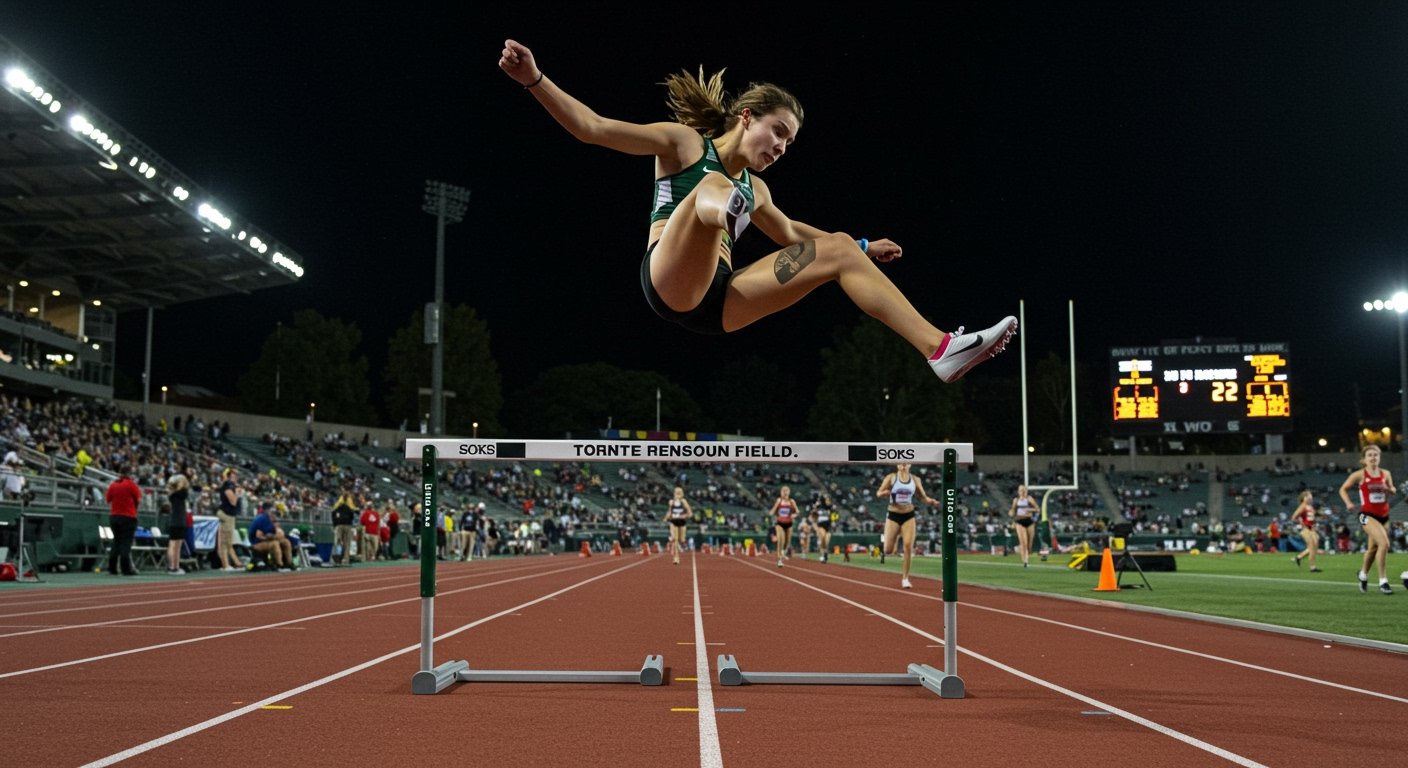 Viral Sensation: Oregon High School Runner Wins State Hurdles Title With Astonishing Double Somersault Finish