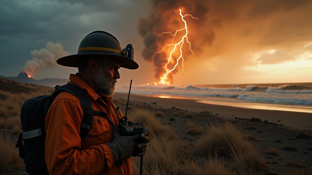 Central Oregon Faces Red Flag Fire Danger Amid Dry Lightning Threat; Coastal Tsunami Advisory Continues