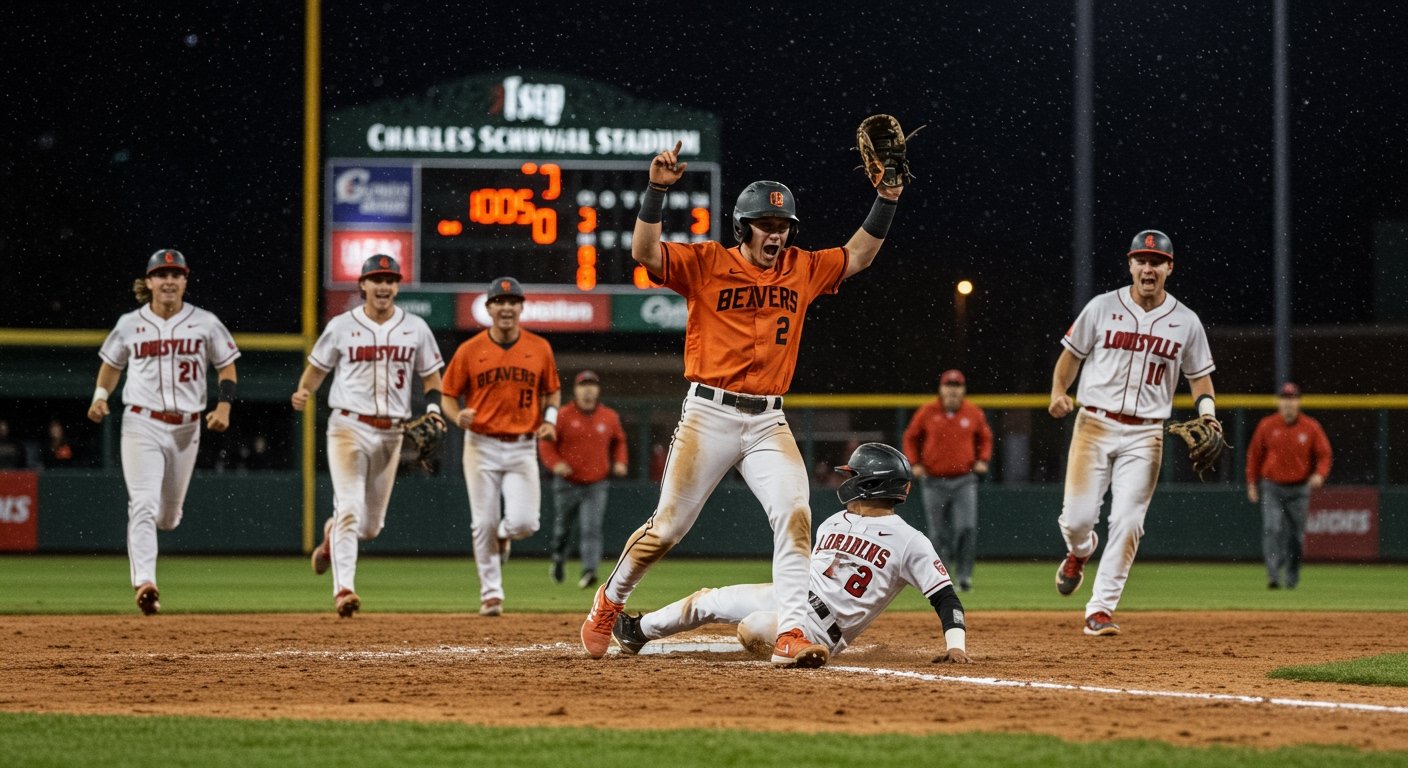 Oregon State Beavers Secure Dramatic Walk Off Win Against Louisville Cardinals in Thrilling 2025 MCWS Opener