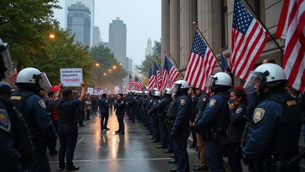 Portland Officials Appeal for Peace as Protests and Legal Battles Loom