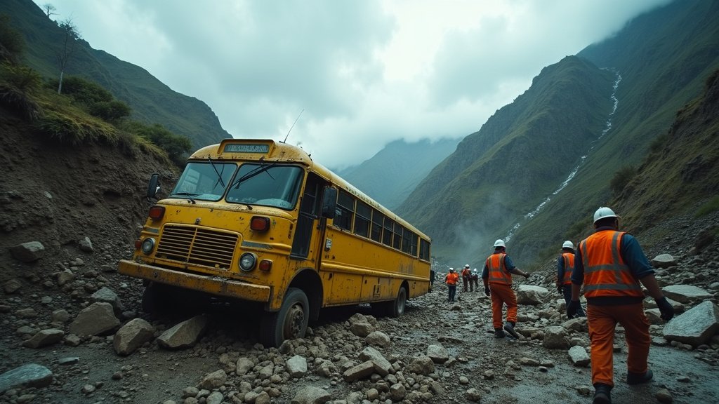 Tragedy on Ecuadorian Roads: 21 Dead, Over 40 Injured After Bus Plunges into Ravine