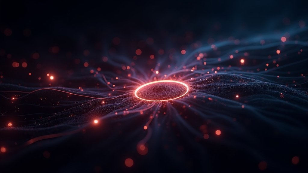 Cinematic wide angle shot representing the complex and autonomous nature of agentic AI symbolizing a new era of computing ushered in by Nvidias technological advancements